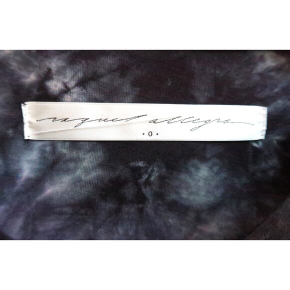 RAQUEL ALLEGRA Nebula Cloud Tie-Dye Boxy Long Sleeve Tee Top Farfetch 0 XS $265 - Picture 5 of 9